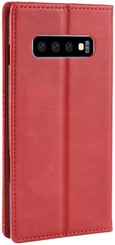 Samsung Galaxy S10 Vintage Portemonnee Hoesje Rood afbeelding 6