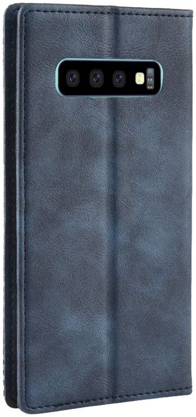Samsung Galaxy S10 Vintage Portemonnee Hoesje Blauw afbeelding 6