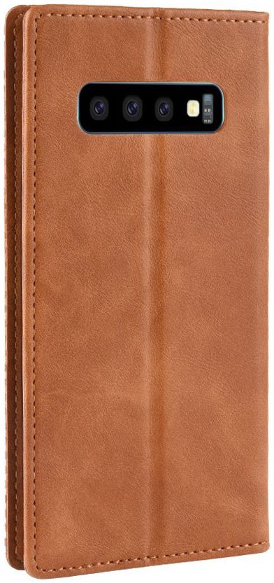 Samsung Galaxy S10 Vintage Portemonnee Hoesje Bruin afbeelding 6