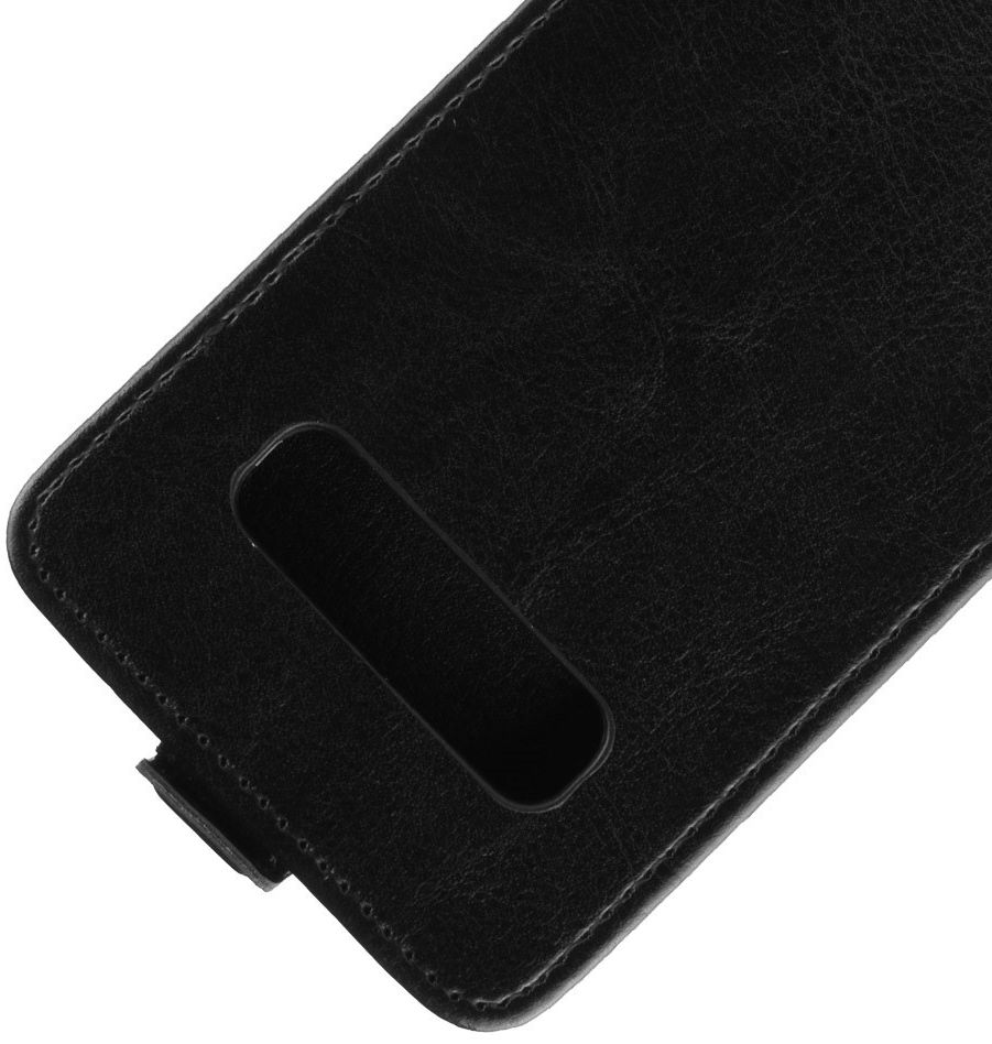 Samsung Galaxy S10 Flip Hoesje Verticaal Zwart afbeelding 3