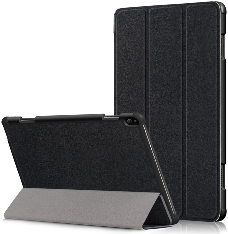 Lenovo Tab P10 Hoes Tri-Fold Zwart afbeelding 1
