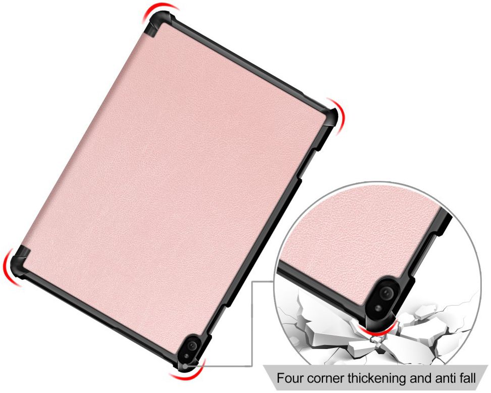 Lenovo Tab P10 Hoes Tri-Fold Roze afbeelding 6