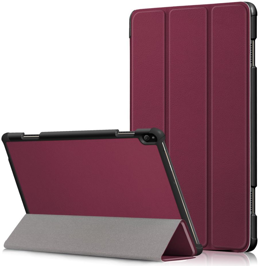 Lenovo Tab P10 Hoes Tri-Fold Rood afbeelding 1