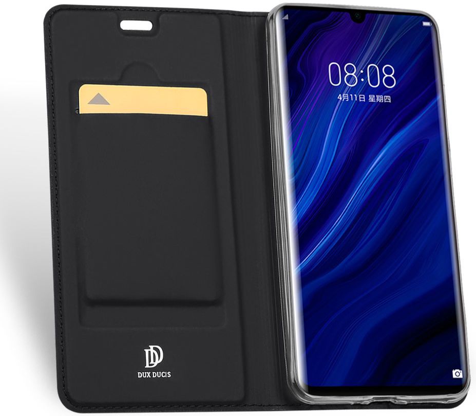 Dux Ducis Book Case Huawei P30 Pro Hoesje Zwart afbeelding 2