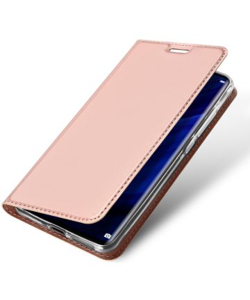 Dux Ducis Book Case Huawei P30 Pro Hoesje Roze Goud Hoesjes