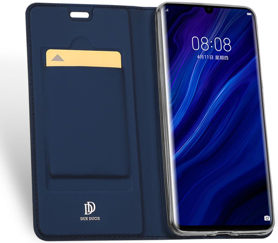 Dux Ducis Book Case Huawei P30 Pro Hoesje Blauw afbeelding 2