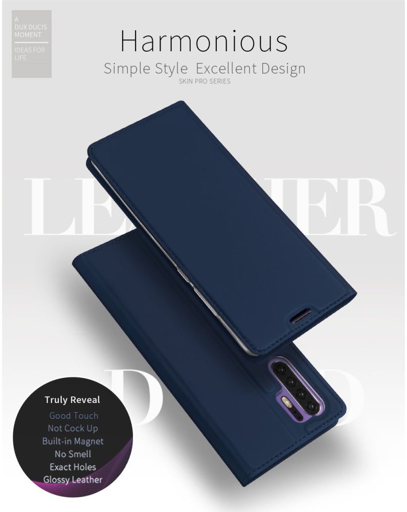 Dux Ducis Book Case Huawei P30 Pro Hoesje Blauw afbeelding 6