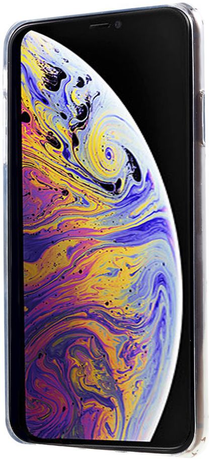 Apple iPhone XS Hybride Hoesje met Bladeren Print afbeelding 3