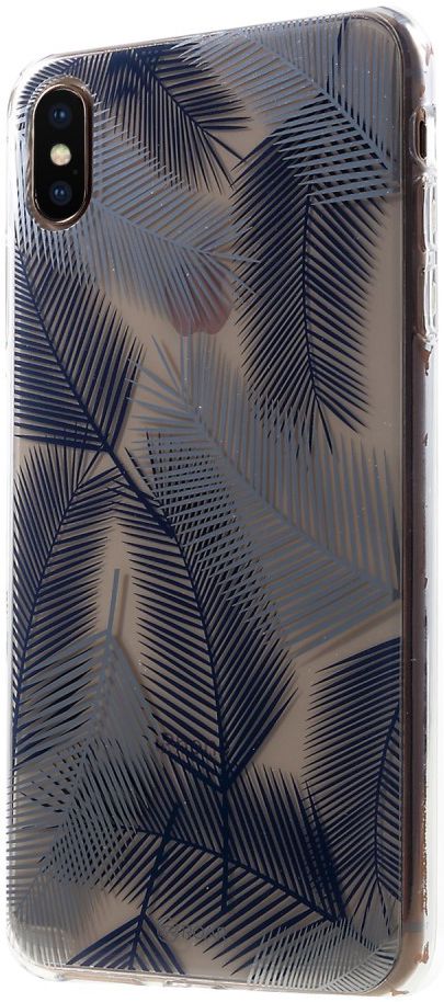 Apple iPhone XS Hybride Hoesje met Bladeren Print afbeelding 4