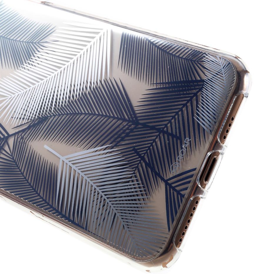 Apple iPhone XS Hybride Hoesje met Bladeren Print afbeelding 6