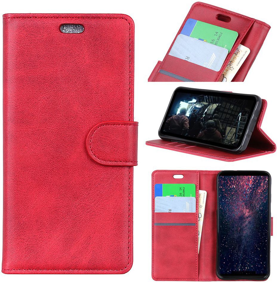 Sony Xperia 1 Portemonnee Hoesje Rood afbeelding 9