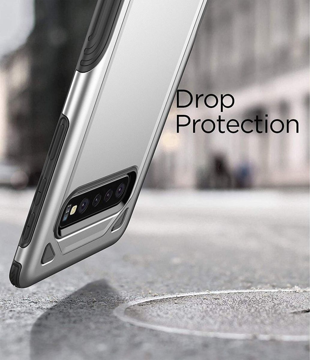 Samsung Galaxy S10 Stijlvol Hybride Hoesje Zwart afbeelding 5