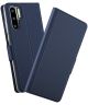 Huawei P30 Pro Luxe Portemonnee Hoesje Blauw
