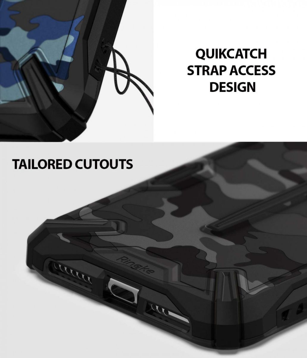 Ringke Dual X Apple iPhone XS Hoesje Camo Zwart afbeelding 5