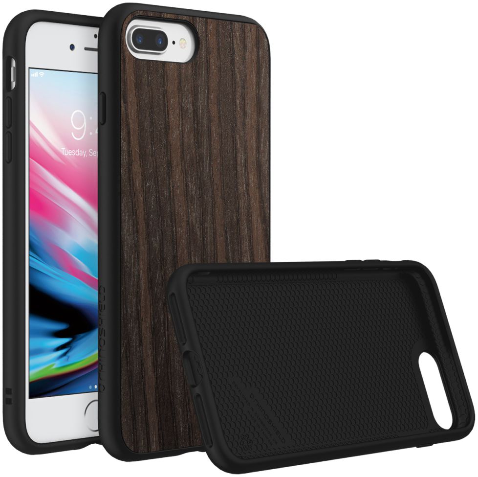 RhinoShield SolidSuit Black Oak iPhone 7 Plus / 8 Plus Hoesje afbeelding 1