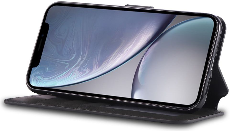 Apple iPhone XR Portemonnee Hoesje Zwart afbeelding 3