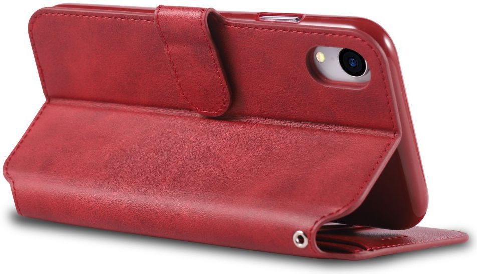 Apple iPhone XR Portemonnee Hoesje Rood afbeelding 4