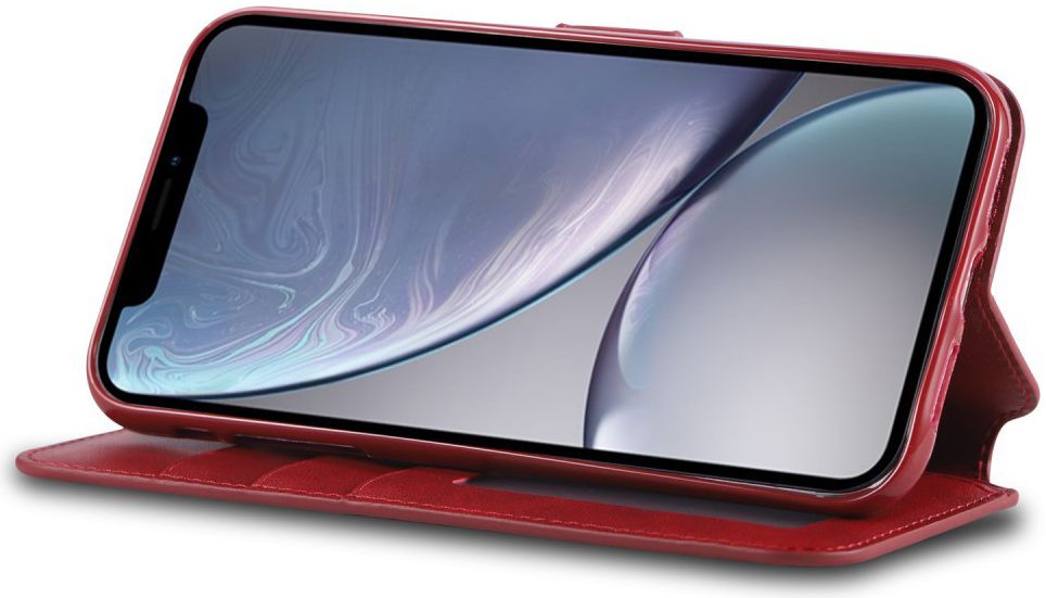 Apple iPhone XR Portemonnee Hoesje Rood afbeelding 5