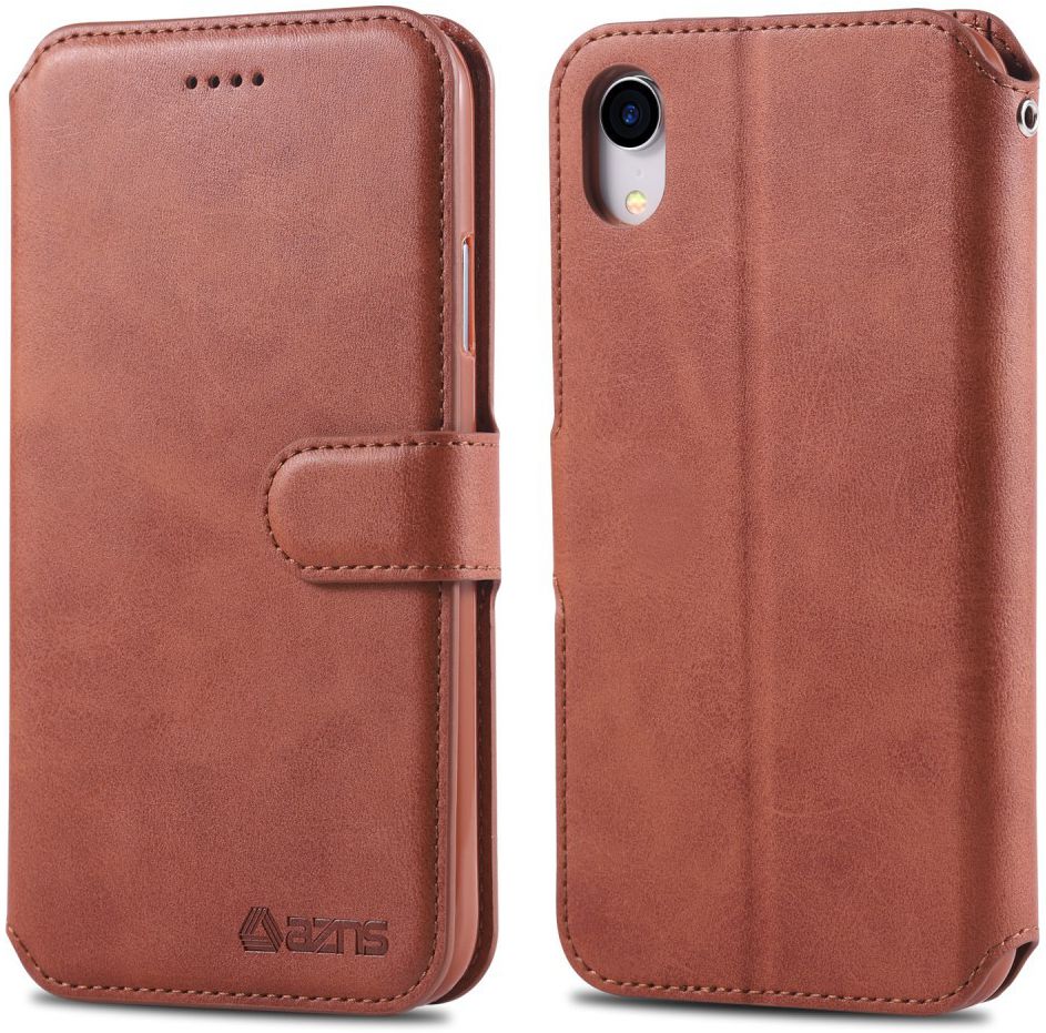 Apple iPhone XR Portemonnee Hoesje Bruin afbeelding 5