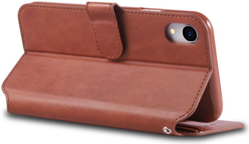 Apple iPhone XR Portemonnee Hoesje Bruin afbeelding 6