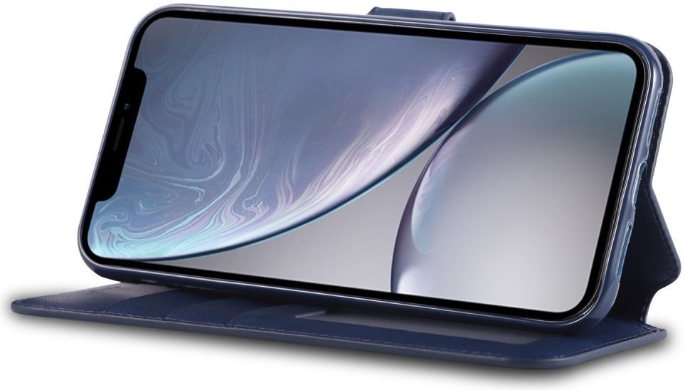 Apple iPhone XR Portemonnee Hoesje Blauw afbeelding 6