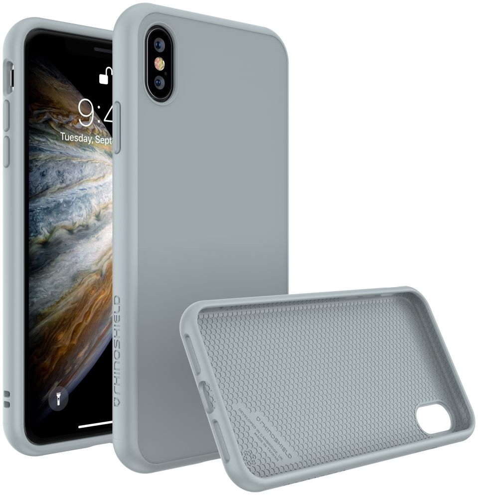 RhinoShield SolidSuit Classic iPhone XS Hoesje Grijs afbeelding 2