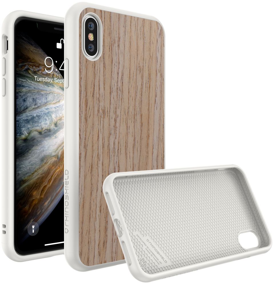 RhinoShield SolidSuit Light Walnut iPhone XS Hoesje afbeelding 1