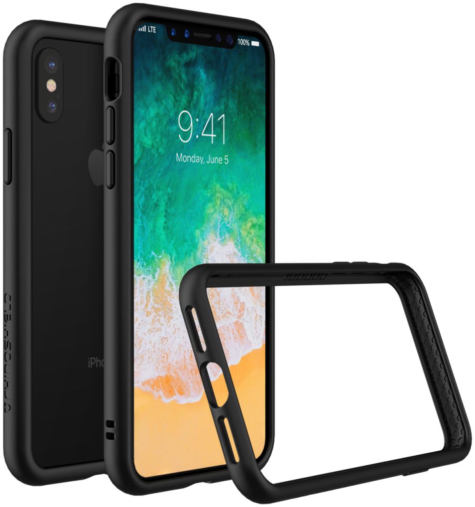 RhinoShield CrashGuard iPhone X Bumper Hoesje Zwart afbeelding 2