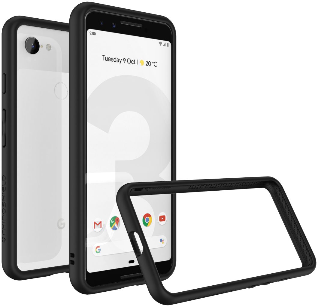 RhinoShield CrashGuard Google Pixel 3 Bumper Hoesje Zwart afbeelding 2