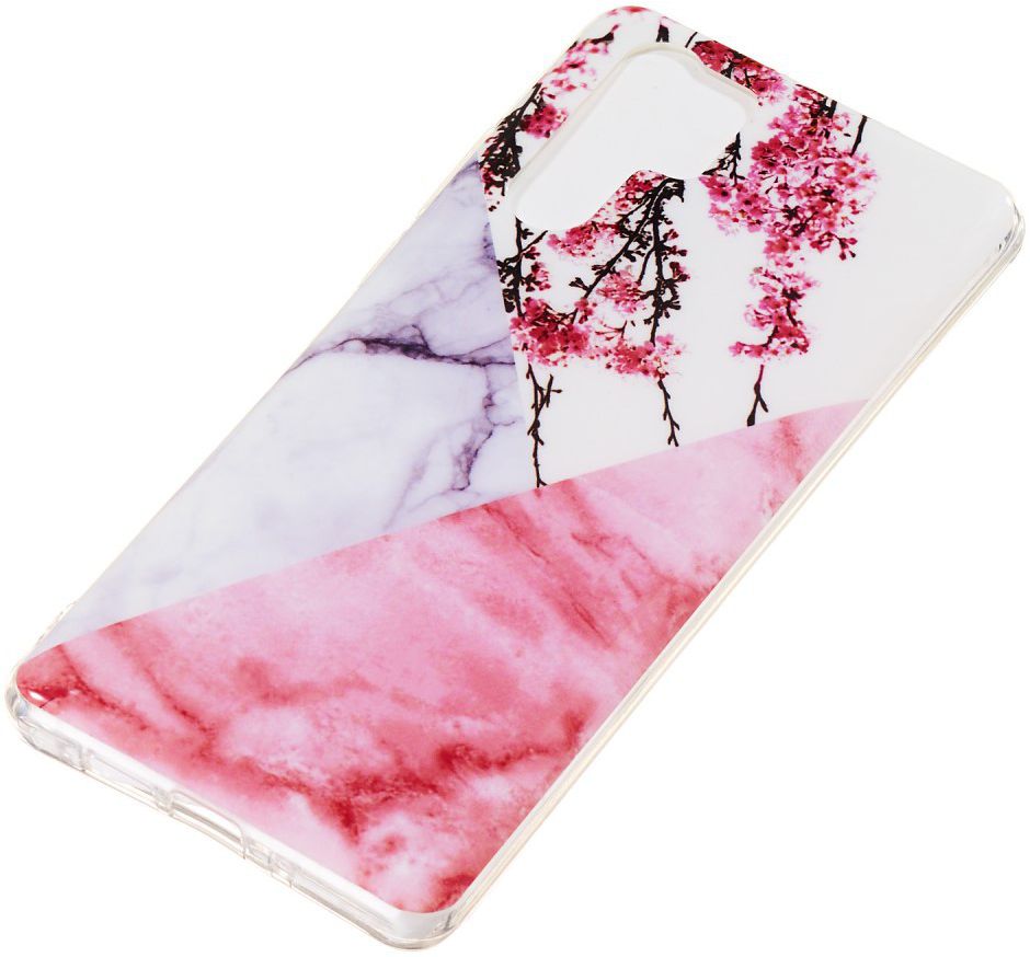 Huawei P30 Pro TPU Hoesje met Marmer Opdruk Blossom afbeelding 2