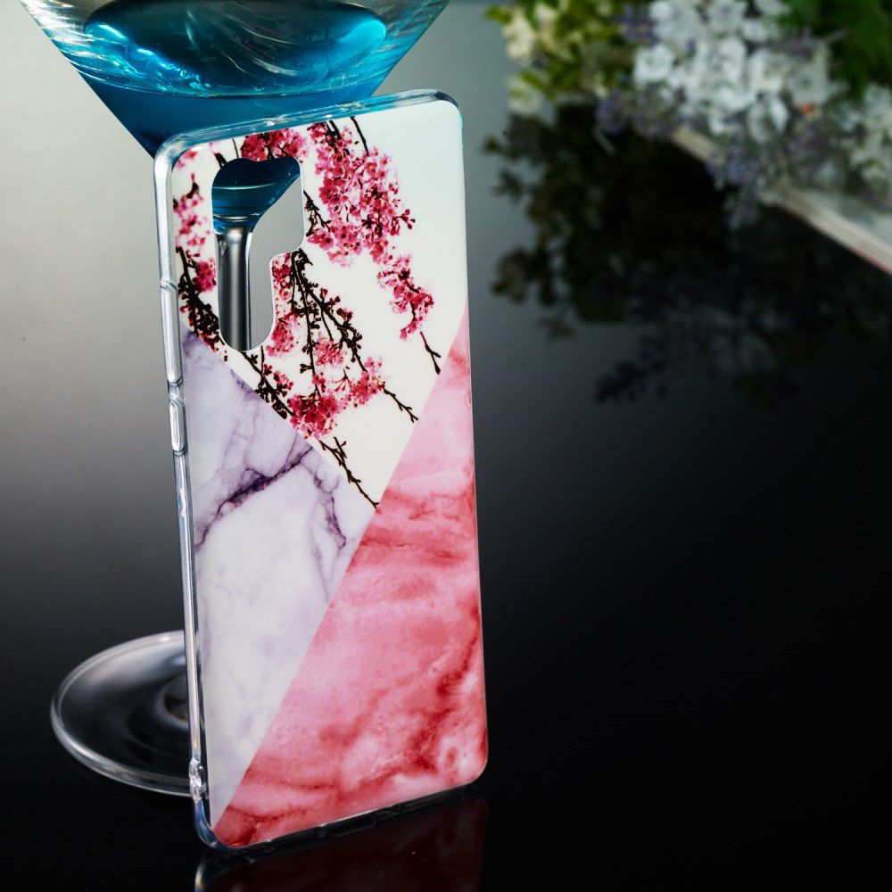 Huawei P30 Pro TPU Hoesje met Marmer Opdruk Blossom afbeelding 4