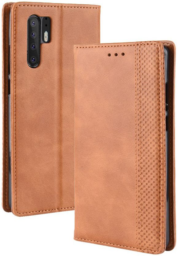 Huawei P30 Pro Vintage Portemonnee Hoesje Bruin afbeelding 3