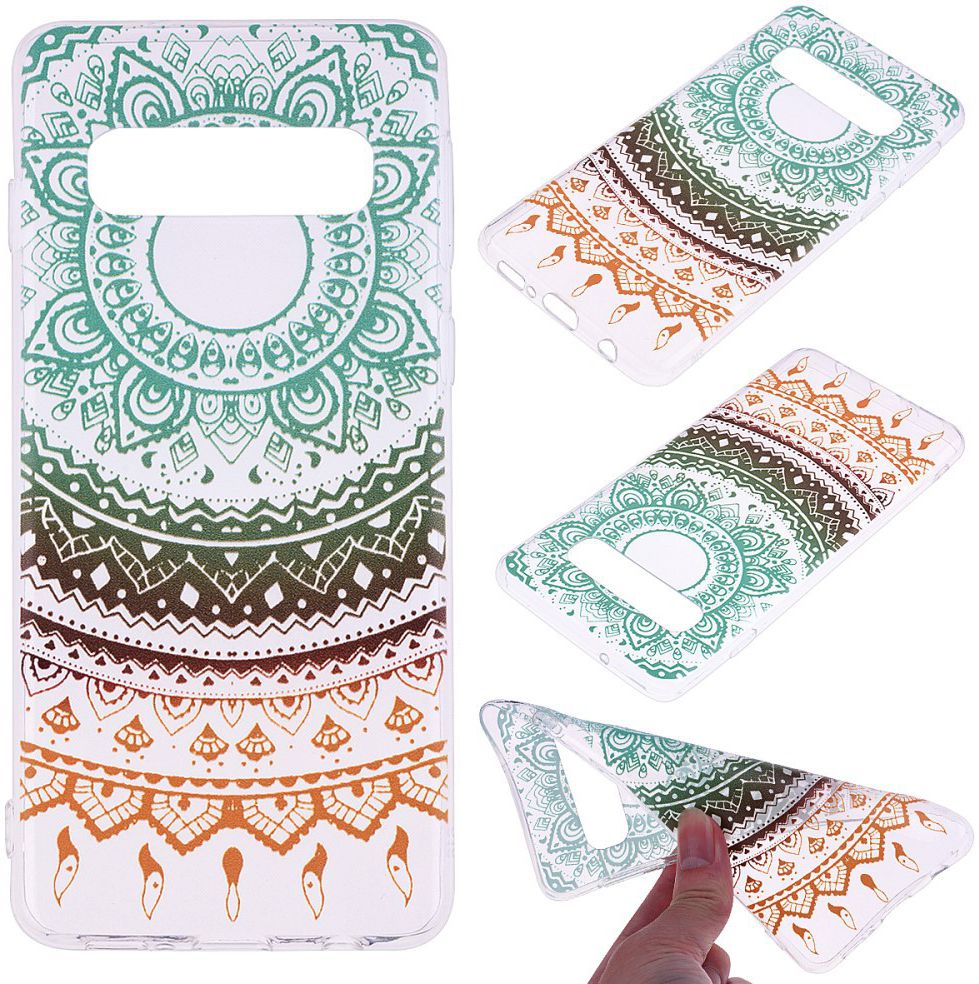 Samsung Galaxy S10E Print TPU Hoesje Mandala afbeelding 5
