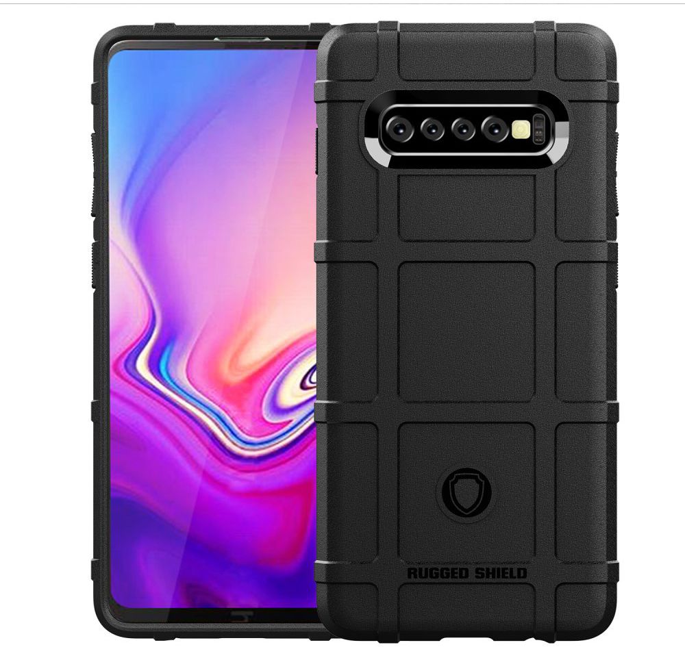 Samsung Galaxy S10 Plus Rugged Armor Hoesje Zwart afbeelding 2