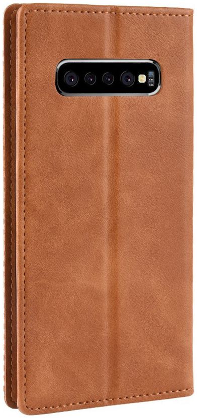 Samsung Galaxy S10 Plus Vintage Portemonnee Hoesje Bruin afbeelding 6