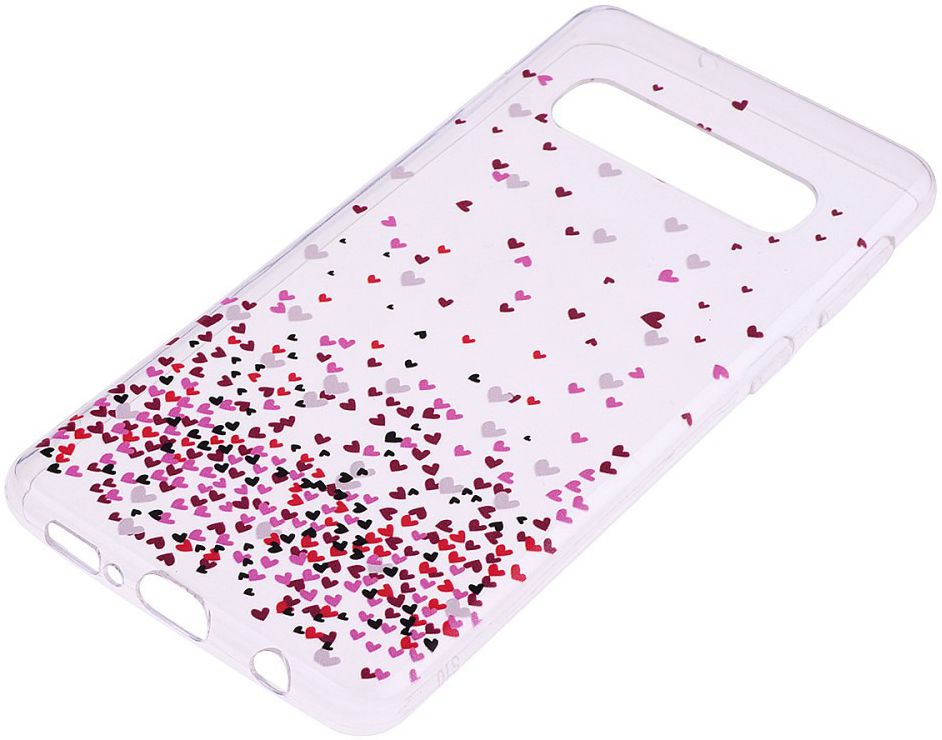 Samsung Galaxy S10 Print TPU Hoesje Hartjes afbeelding 2