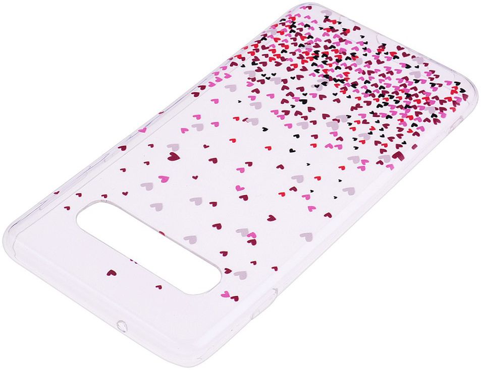Samsung Galaxy S10 Print TPU Hoesje Hartjes afbeelding 3