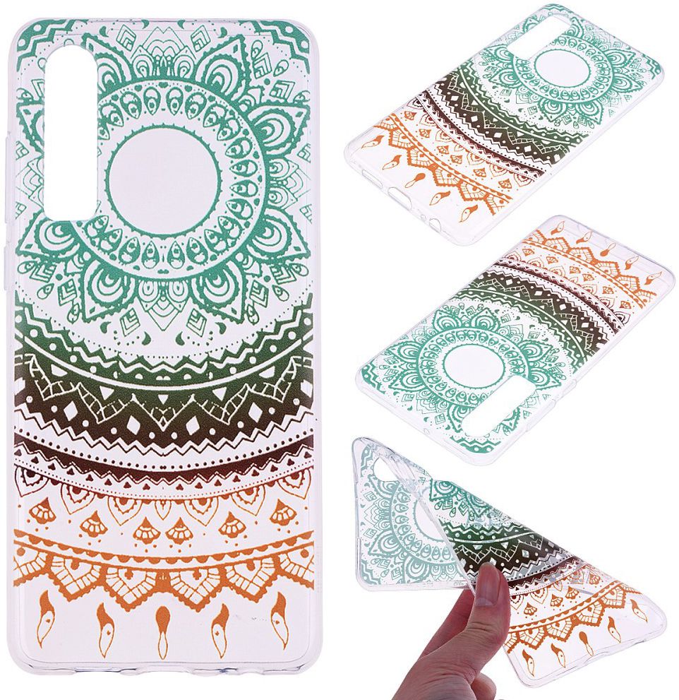 Huawei P30 TPU Hoesje met Marmer Opdruk Mandala afbeelding 5