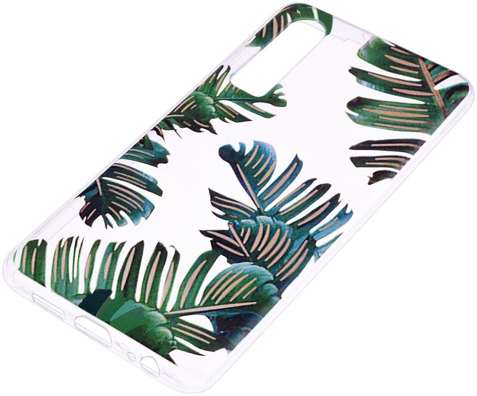 Huawei P30 TPU Hoesje met Marmer Opdruk Palm afbeelding 2