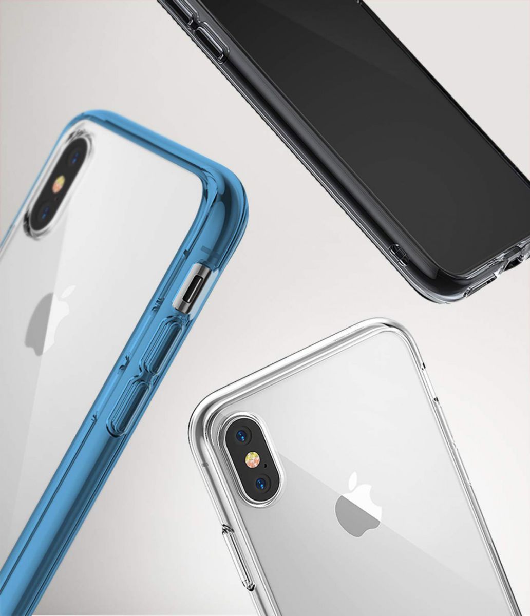 Ringke Fusion Apple iPhone XS Hoesje Blue afbeelding 6