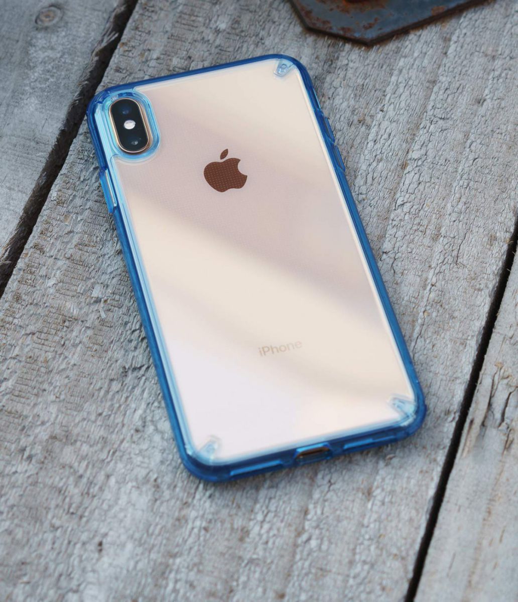 Ringke Fusion Hoesje Apple iPhone XS Max Aqua Blue afbeelding 5