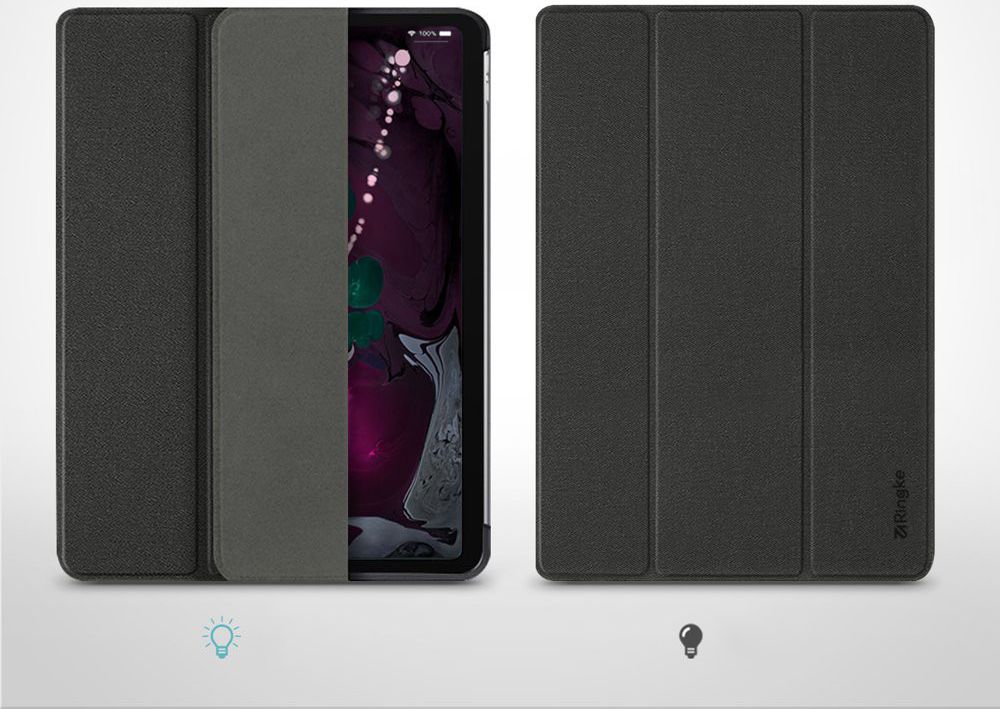 Ringke Smart Case Apple iPad Pro 11 (2018) Flip Hoes Zwart afbeelding 7