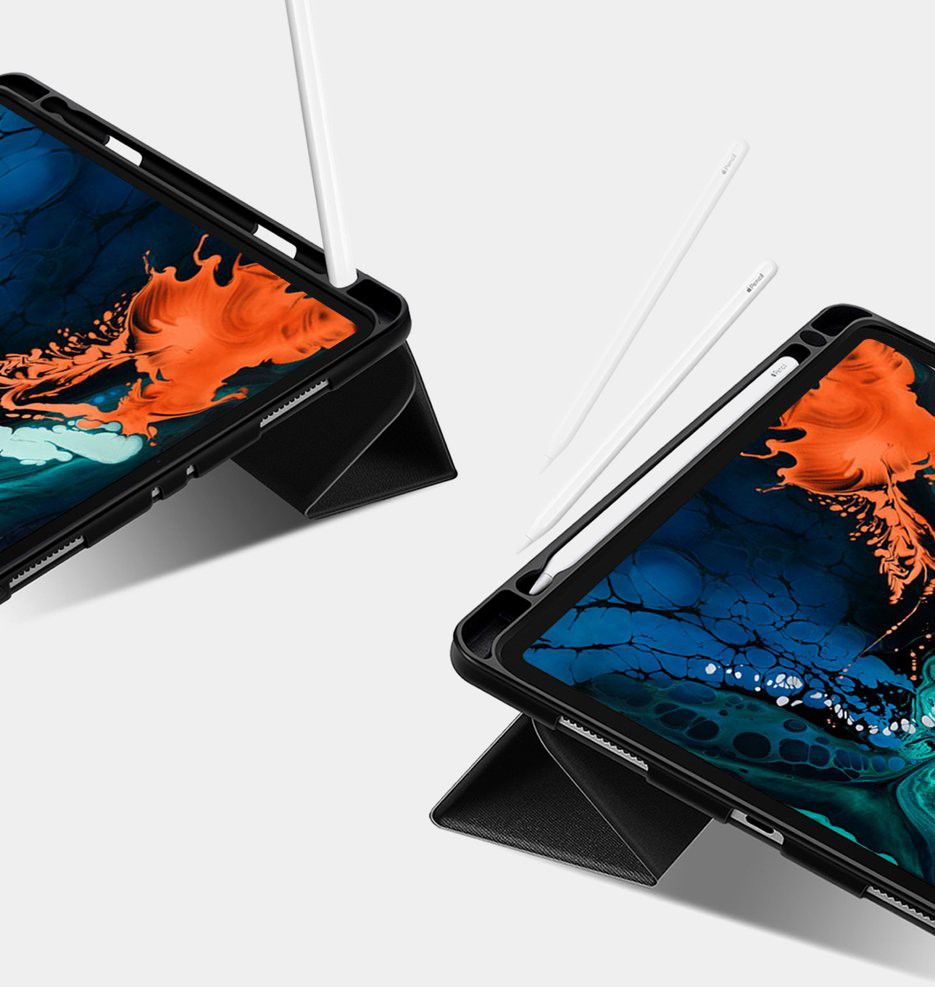 Ringke Smart Case Apple iPad Pro 12.9 (2018) Flip Hoes Zwart afbeelding 11