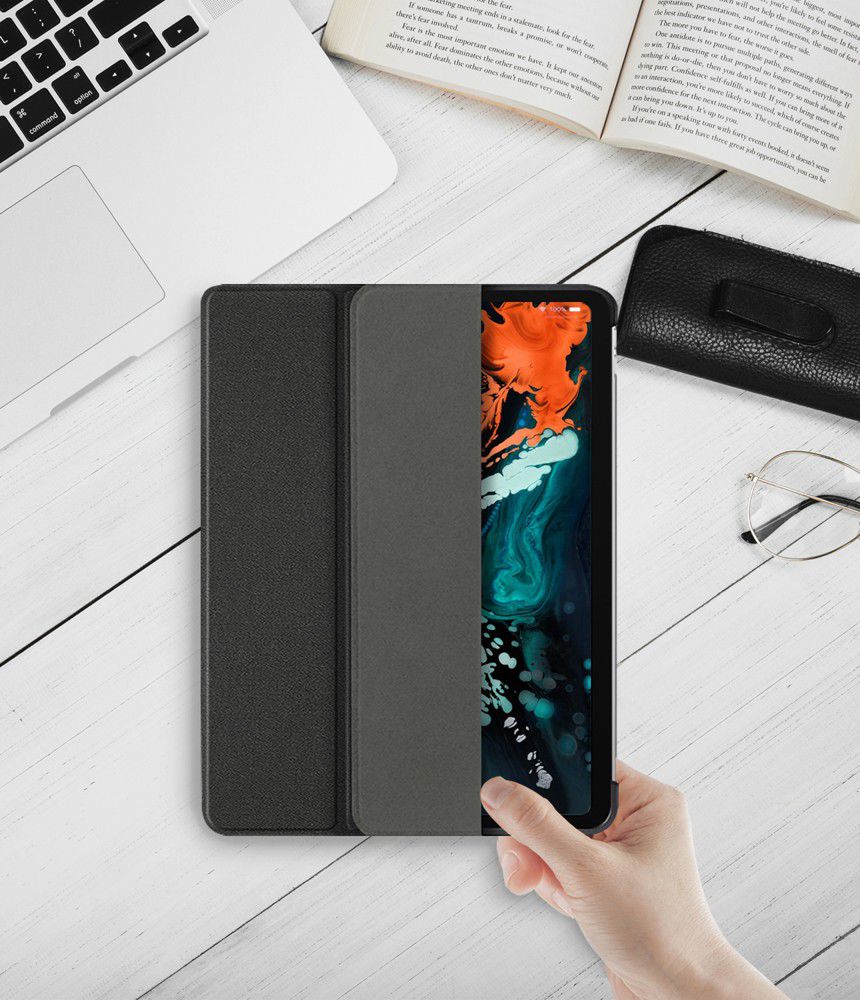 Ringke Smart Case Apple iPad Pro 12.9 (2018) Flip Hoes Zwart afbeelding 12