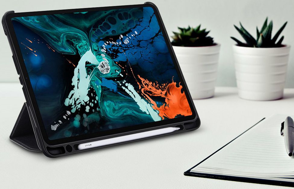 Ringke Smart Case Apple iPad Pro 12.9 (2018) Flip Hoes Zwart afbeelding 4