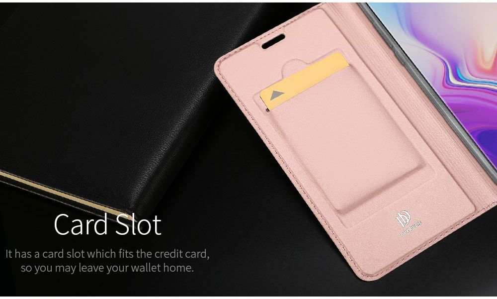 Dux Ducis Premium Book Case Samsung Galaxy S10E Hoesje Roze Goud afbeelding 8