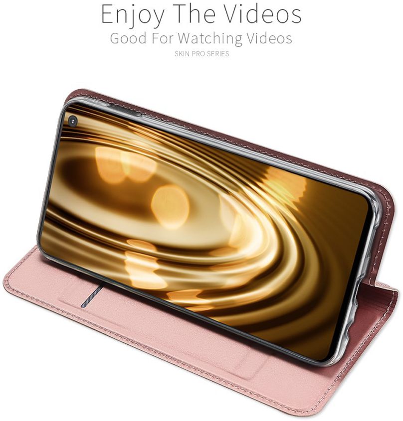 Dux Ducis Premium Book Case Samsung Galaxy S10E Hoesje Roze Goud afbeelding 9