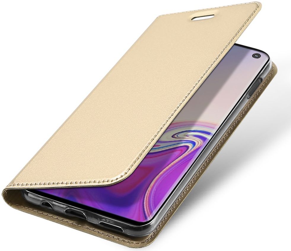 Dux Ducis Premium Book Case Samsung Galaxy S10E Hoesje Goud afbeelding 1