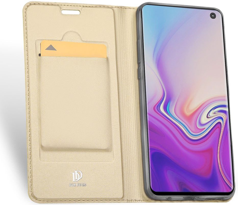 Dux Ducis Premium Book Case Samsung Galaxy S10E Hoesje Goud afbeelding 2
