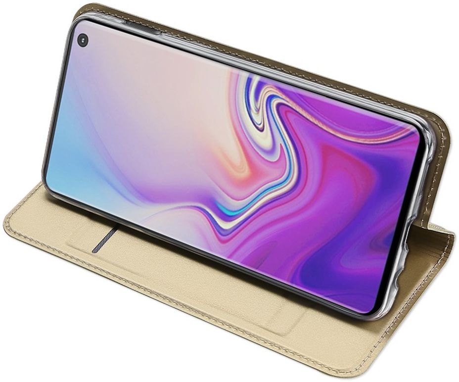 Dux Ducis Premium Book Case Samsung Galaxy S10E Hoesje Goud afbeelding 4